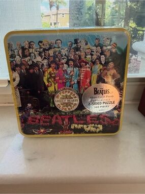 The Beatles Sgt. Pepper Album Art Puzzle Tin - Multicolor Artwork-Sealed